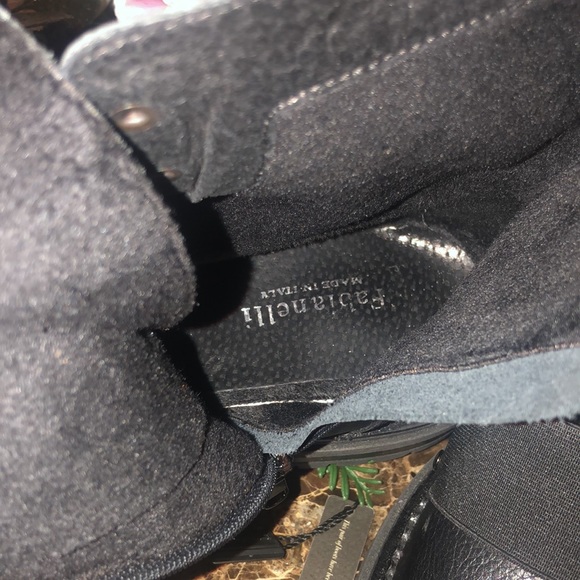 NEW. Made In Italy FABIANELLI Leather Combat Style Boots - Picture 4 of 13